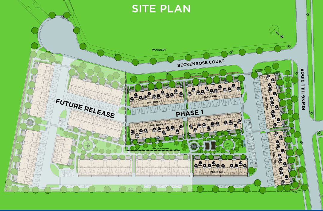 Beckenrose Towns Floorplans Connect Asset Management Beckenrose Towns Siteplan